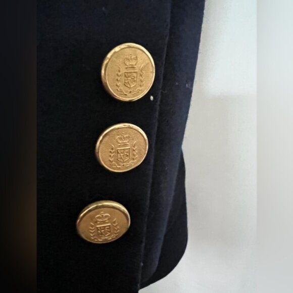 Kingsridge 100% PURE WOOL USA🇺🇸TAILORED 2 Button Blazer Shoulder Pads LARGE - Picture 13 of 13